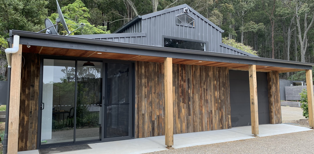Reclaimed timber cladding Pebbly Beach NSW