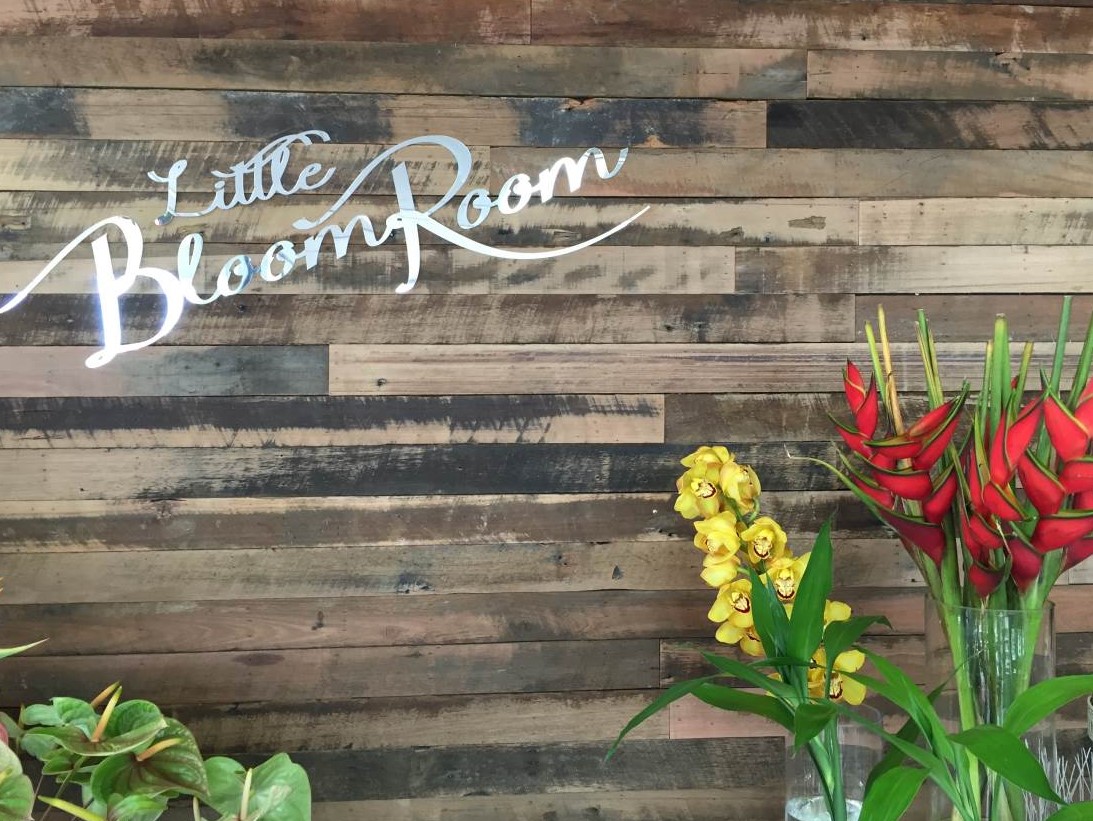 Recycled Timber Feature Wall - Florist, Gladstone